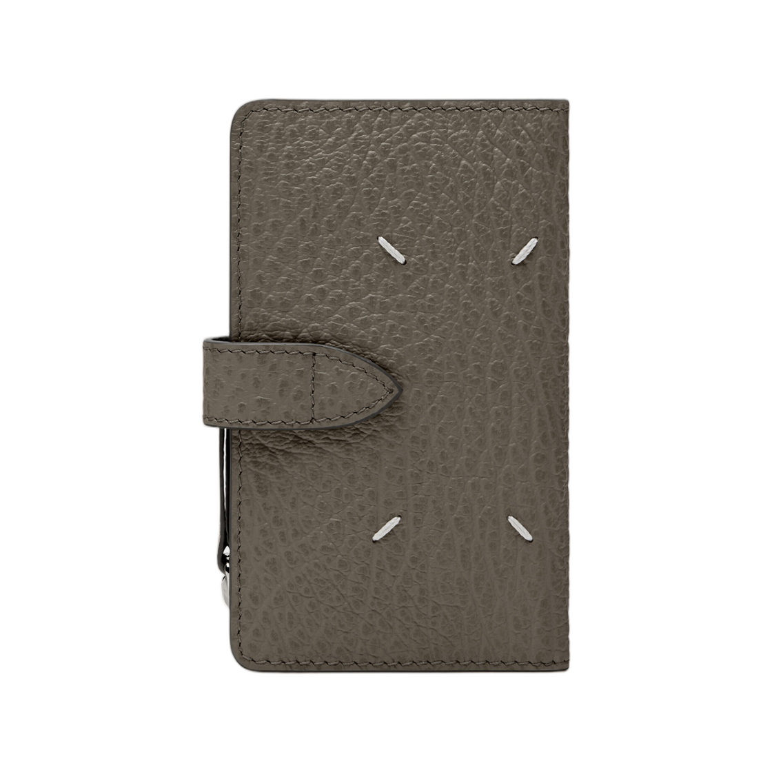 SA1VX0019P4455T8031 Maison Margiela Four Stitches Zip Wallet Dark Grey