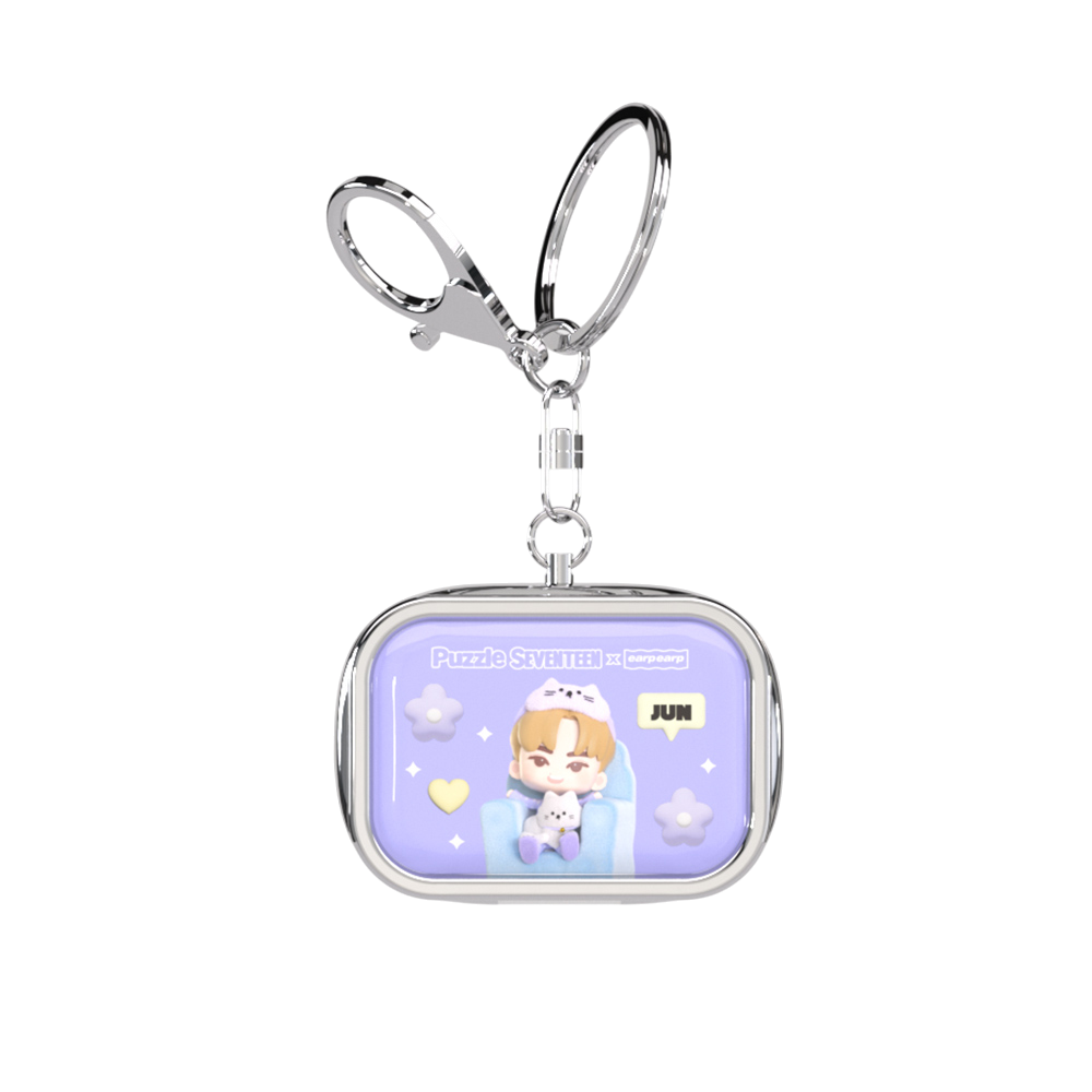 [퍼즐 세븐틴 X 어프어프] 틴케이스 키링 (준)([Puzzle SEVENTEEN X EARPEARP] Tin Case Key Chain (JUN))