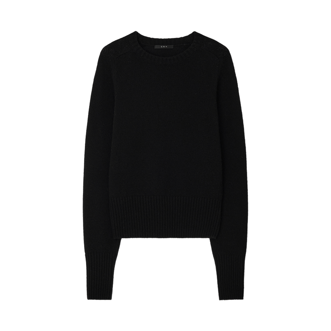 지비에이치 어페럴 울 크루 넥 니트 / 블랙(GBH APPAREL Wool Crew Neck Knit / Black) - 1