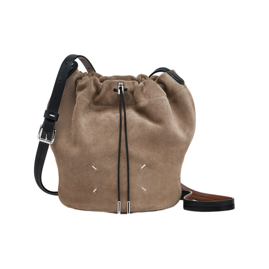 메종 마르지엘라 드로우스트링 크로스바디 버킷 비전 블랙(Maison Margiela Drawstring  Crossbody Bucket Vison Black)