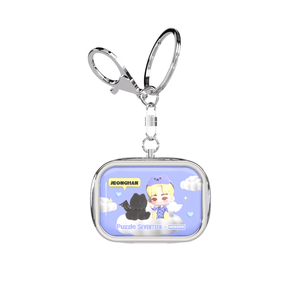 [퍼즐 세븐틴 X 어프어프] 틴케이스 키링 (정한)([Puzzle SEVENTEEN X EARPEARP] Tin Case Key Chain (JEONGHAN))