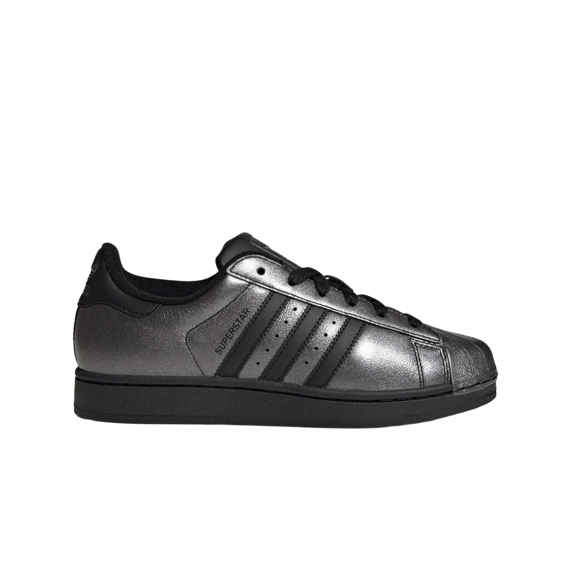 (W) 아디다스 오리지널스 슈퍼스타 2 코어 블랙 아이언 메탈릭((W) Adidas Originals Superstar II Core Black Iron Metallic) - 1