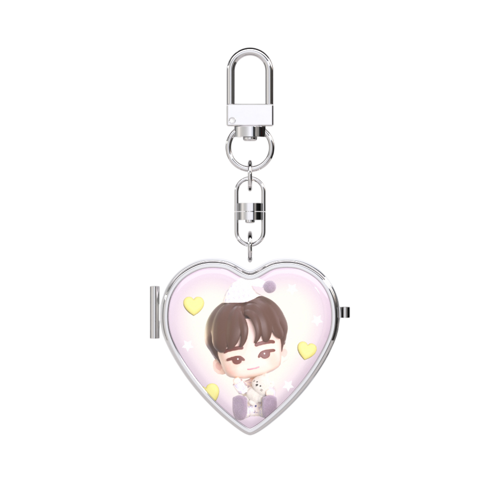 [퍼즐 세븐틴 X 어프어프] 거울 키링 (원우)([Puzzle SEVENTEEN X EARPEARP] Mirror Key Chain (WONWOO))
