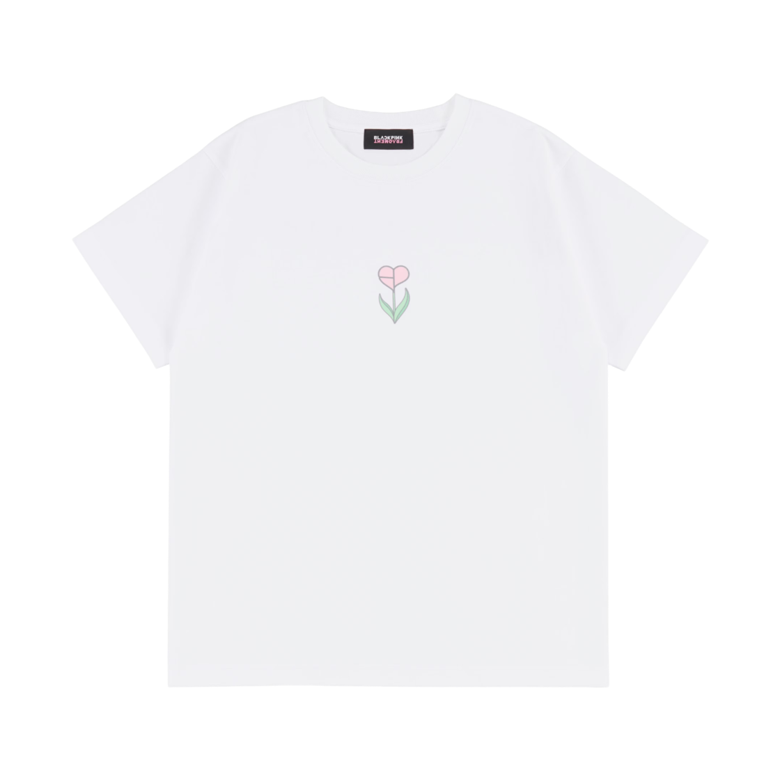 프라그먼트 x 블랙핑크 플라워 티셔츠 화이트(Fragment x Blackpink T-Shirt Flower White)