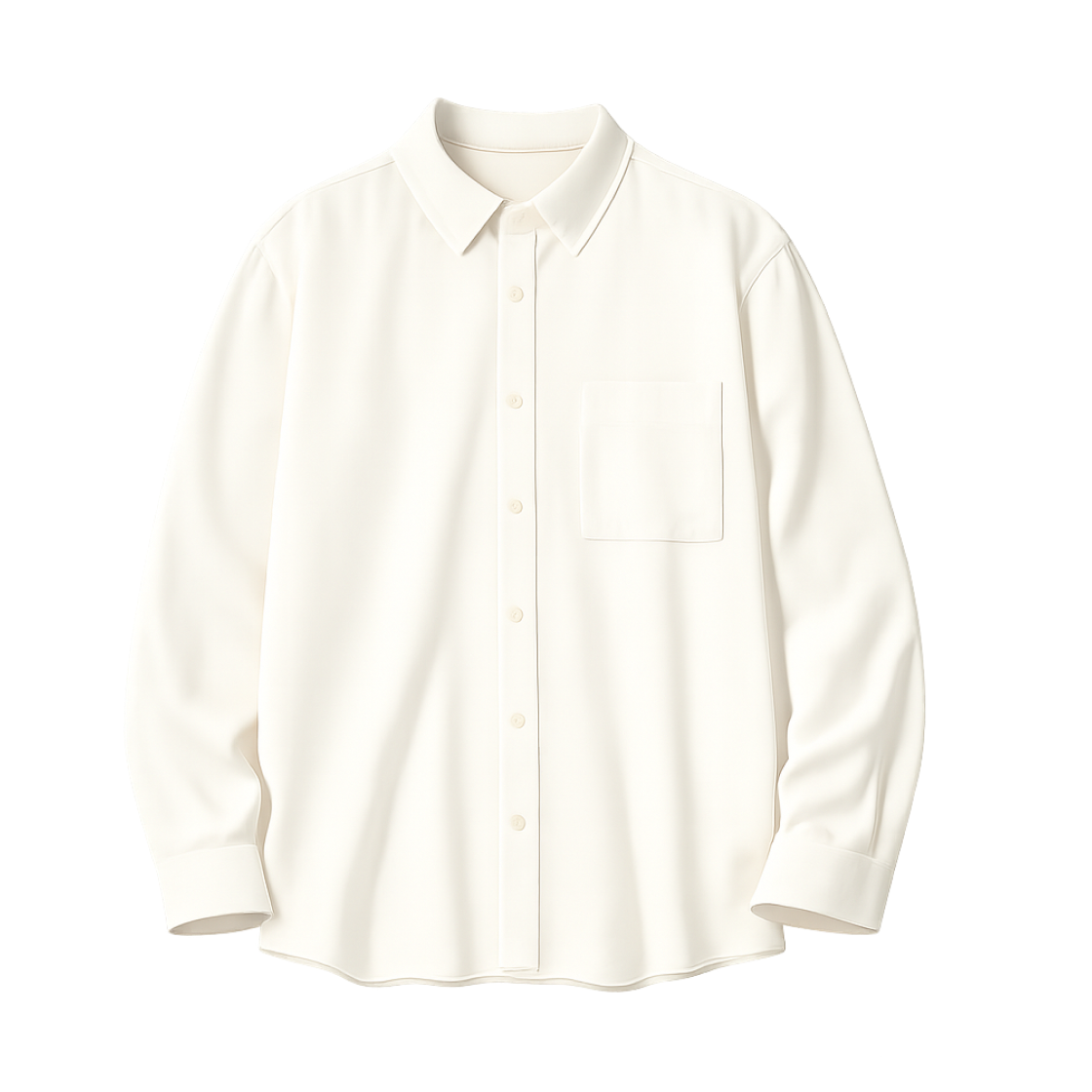 478118-01 Uniqlo Flannel Shirt Off White - JP