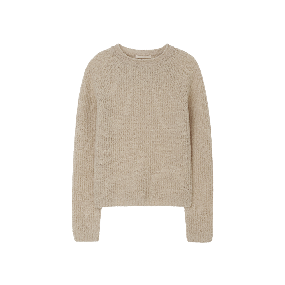 APA3KN010LBFF GBH APPAREL Boucle Raglan Knit / Light Beige