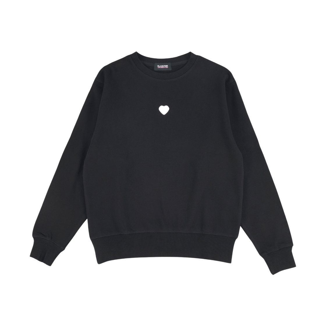 프라그먼트 x 블랙핑크 하트 스웨트셔츠 블랙(Fragment x Blackpink Sweatshirt Heart Black)
