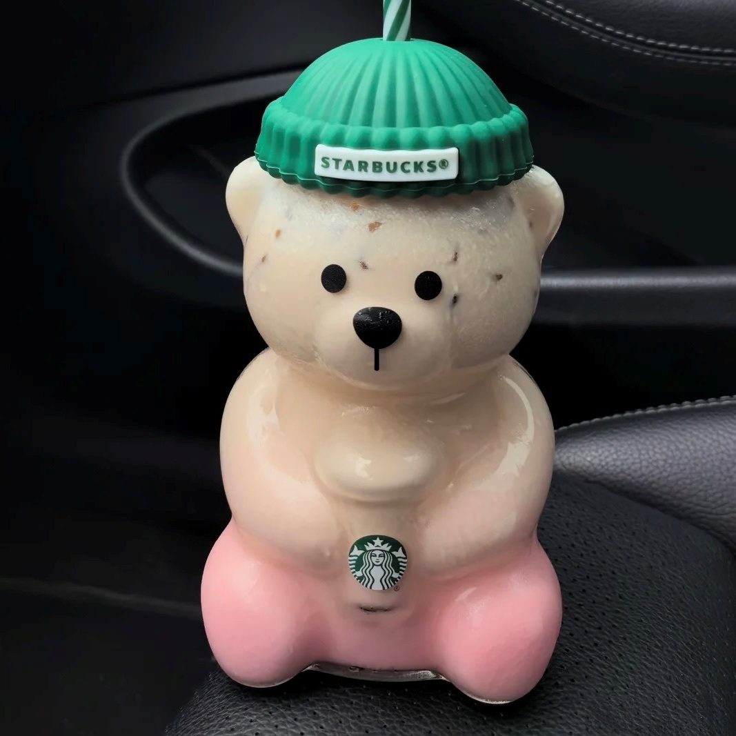 Starbucks Autumn Bearista Glass Cold Cup 591ml 착용 스타일
