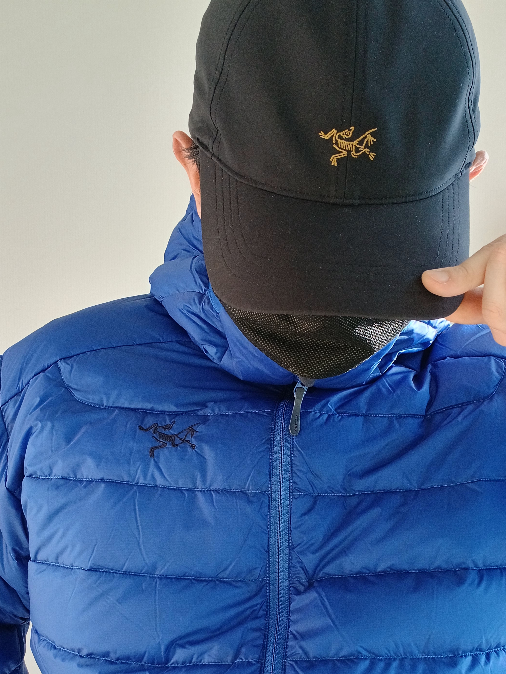 Arc'teryx Small Bird Cap Black, Arc'teryx Kragg Cotton Heatmap LS T-Shirt Black 착용 스타일 - 7