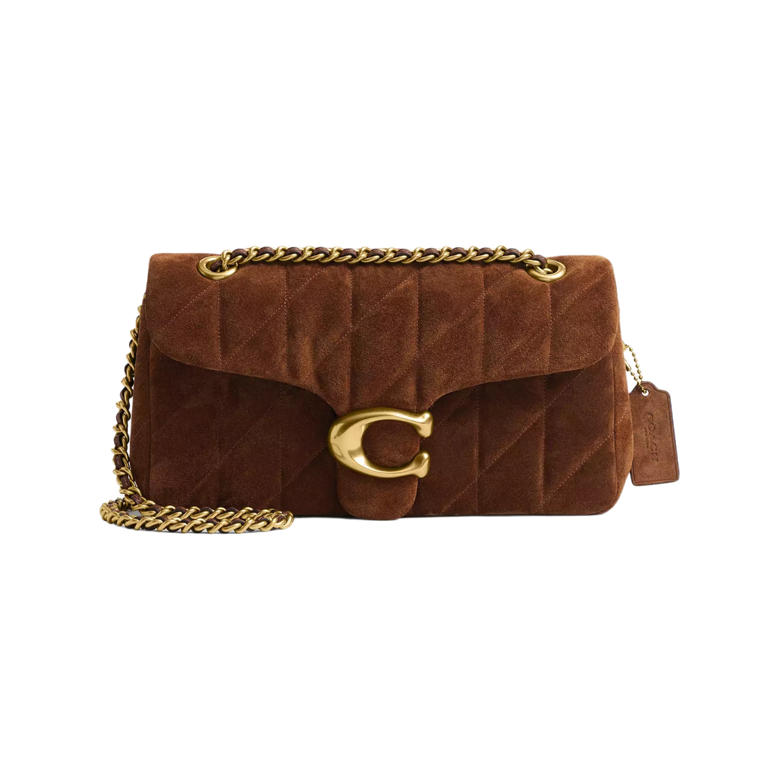 CCK49-B4WBR Coach Tabby 26 Shoulder Bag with Quilting Warm Brown