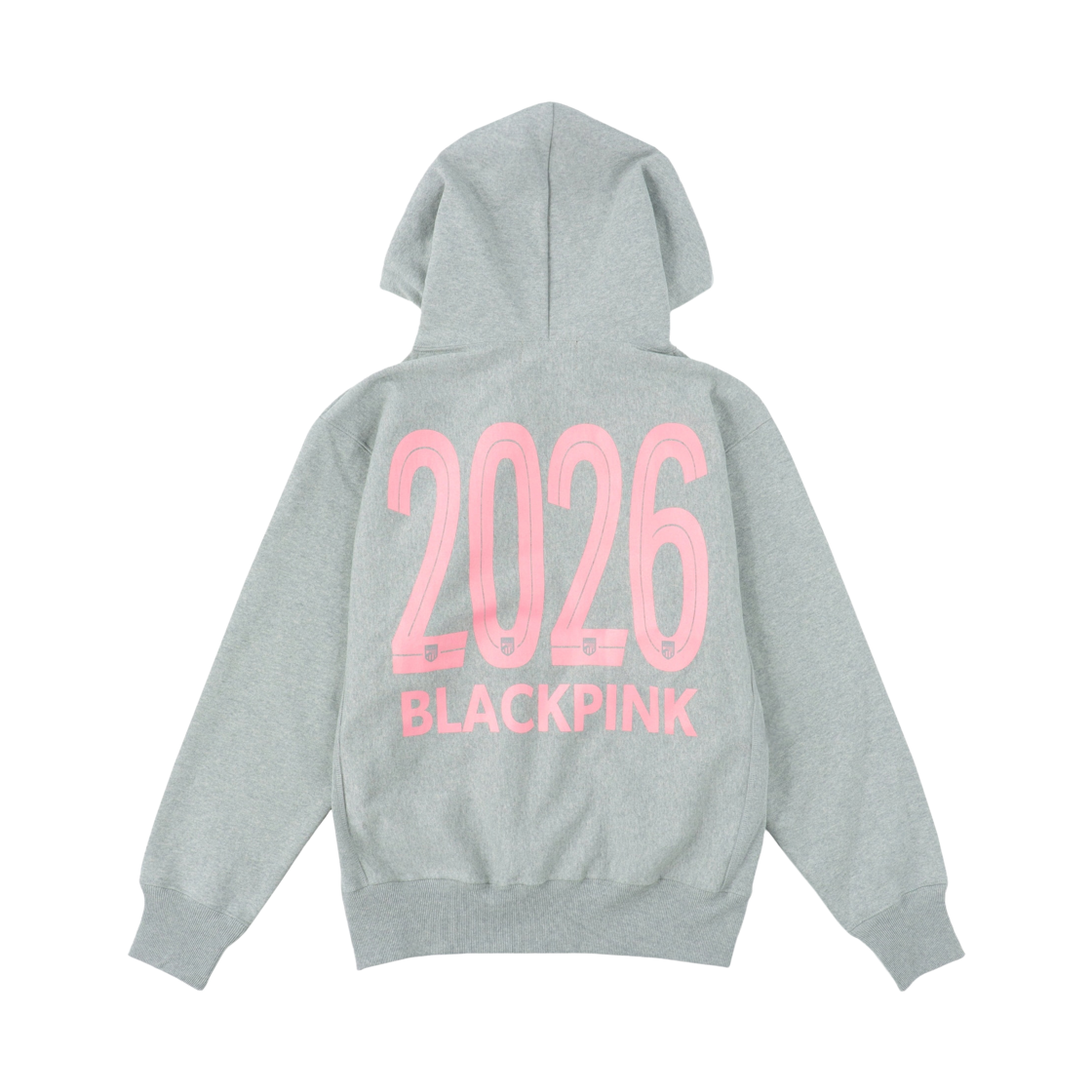 블랙핑크 x FC 도쿄 로고 후드 그레이(Blackpink x FC Tokyo Logo Hoodie Gray)
