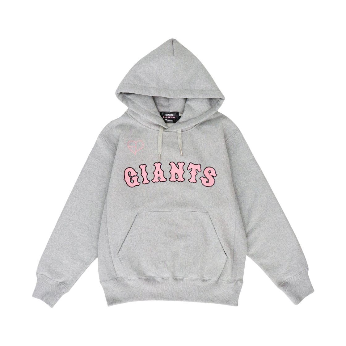 블랙핑크 x 요미우리 자이언츠 로고 후드 그레이(Blackpink x Yomiuri Giants Logo Hoodie Gray) - 1
