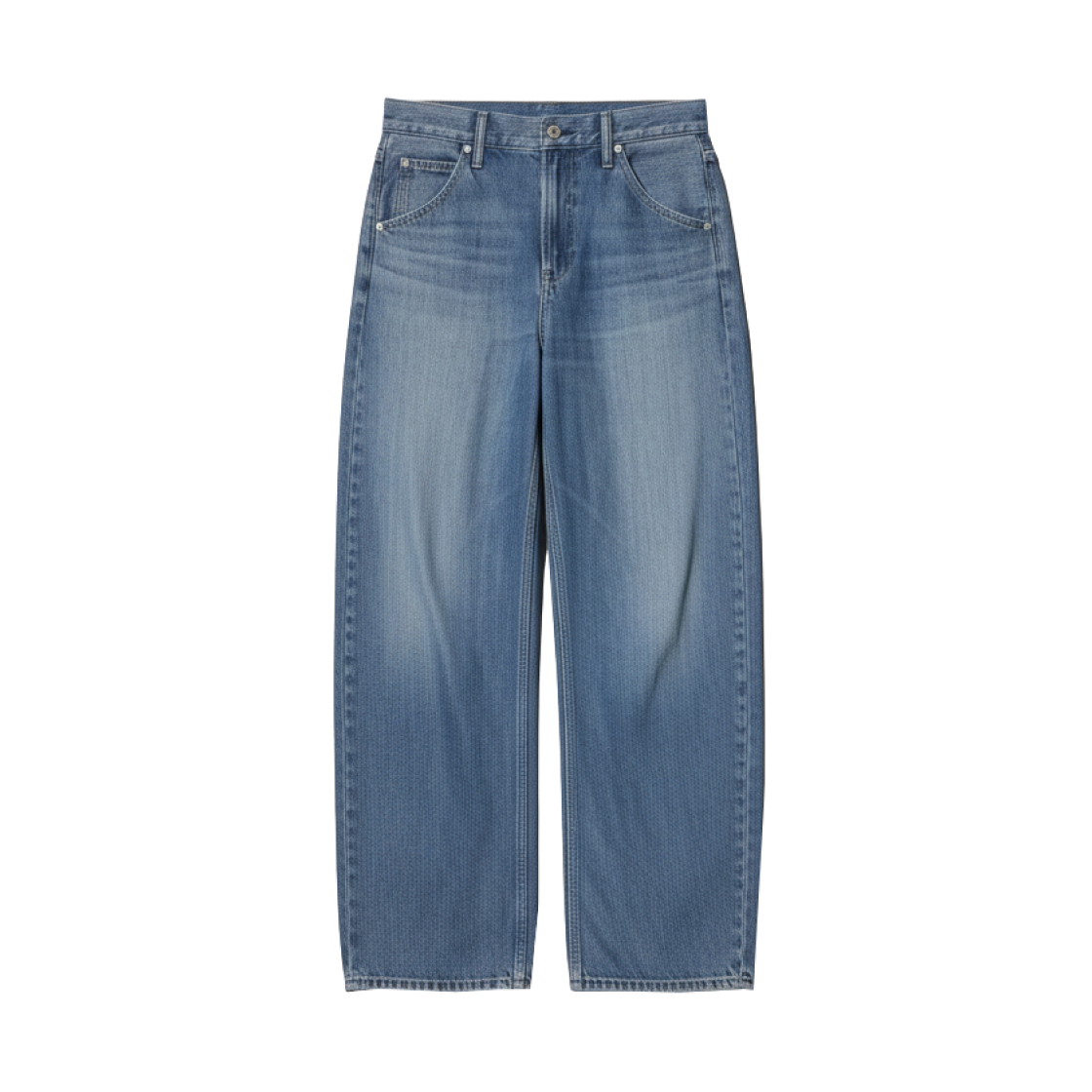 (W) 유니클로 배기 커브 진 블루 - JP((W) Uniqlo Baggy Curve Jeans Blue - JP)