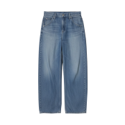 (W) Uniqlo Baggy Curve Jeans Blue - JP