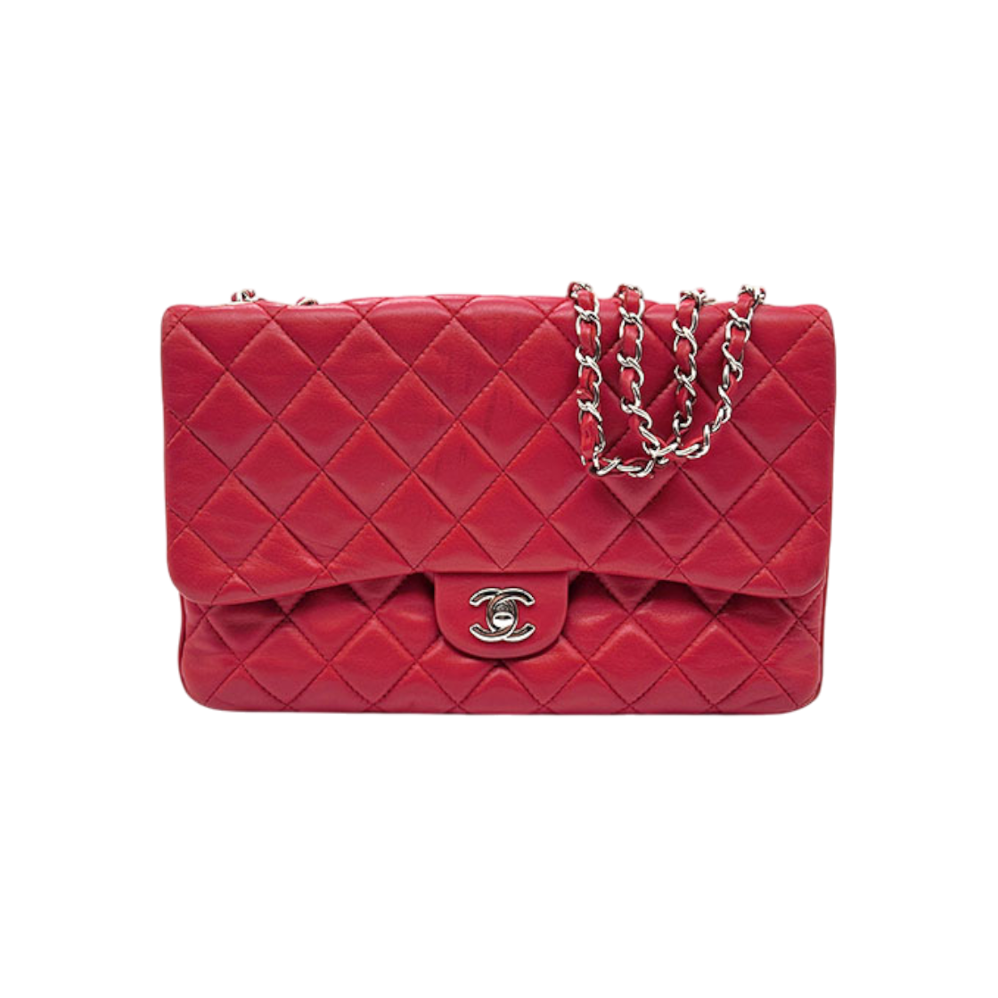 ITW25PHFJOR4 Chanel Lambskin Accordion Flap Chain Shoulder Bag