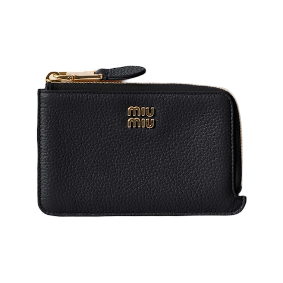 미우 미우 레더 파우치 카드 홀더 블랙(Miu Miu Leather Pouch Card Holder Black)