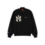 Aftermath Atm Logo Varsity Jacket Black