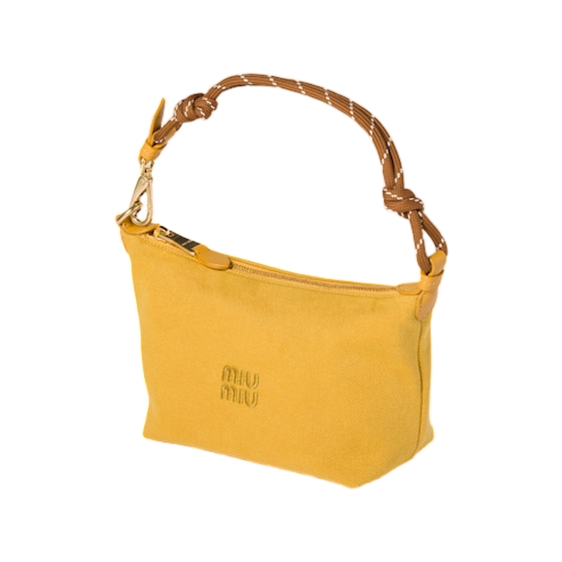 미우 미우 개버딘 파우치 토파즈 브랜디(Miu Miu Gabardine Pouch Topaz Brandy) - 2