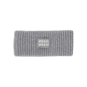 Miu Miu Wool and Cashmere Headband Grey