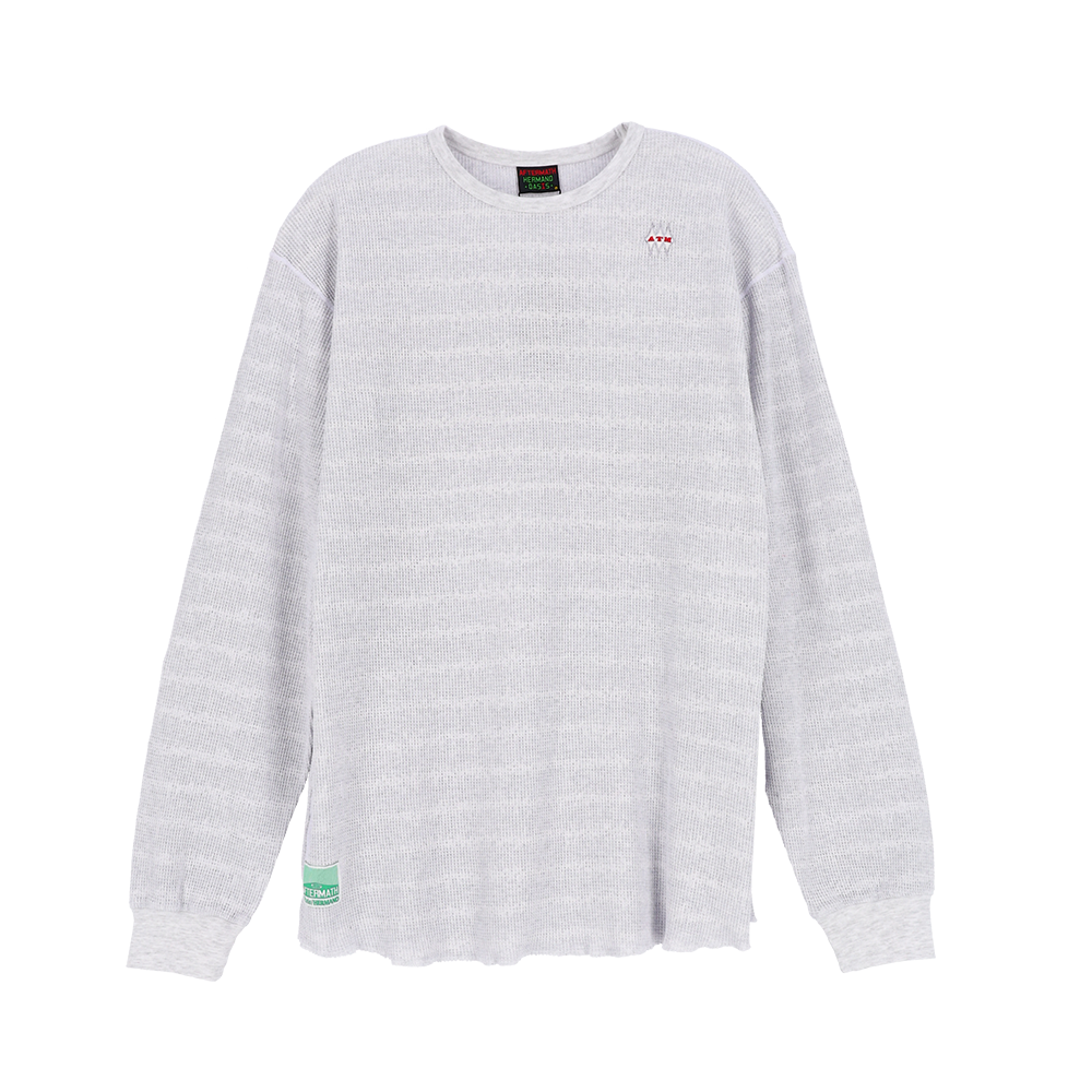 애프터매스 와플 롱슬리브 티 그레이(Aftermath Waffle Ls Tee Grey)
