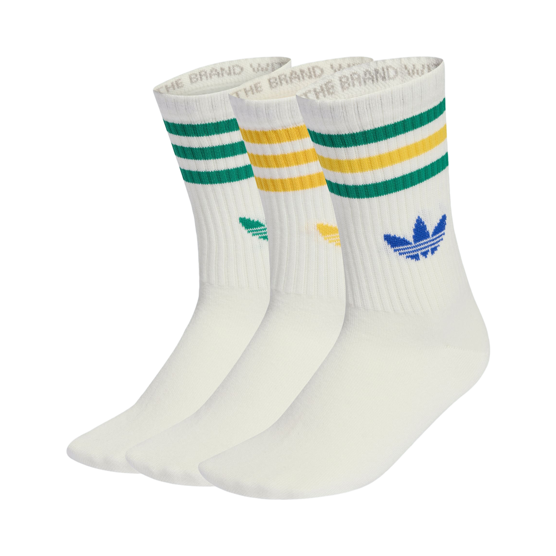 KD8250 Adidas 3-Stripes Crew Socks Off White (3 Pack)