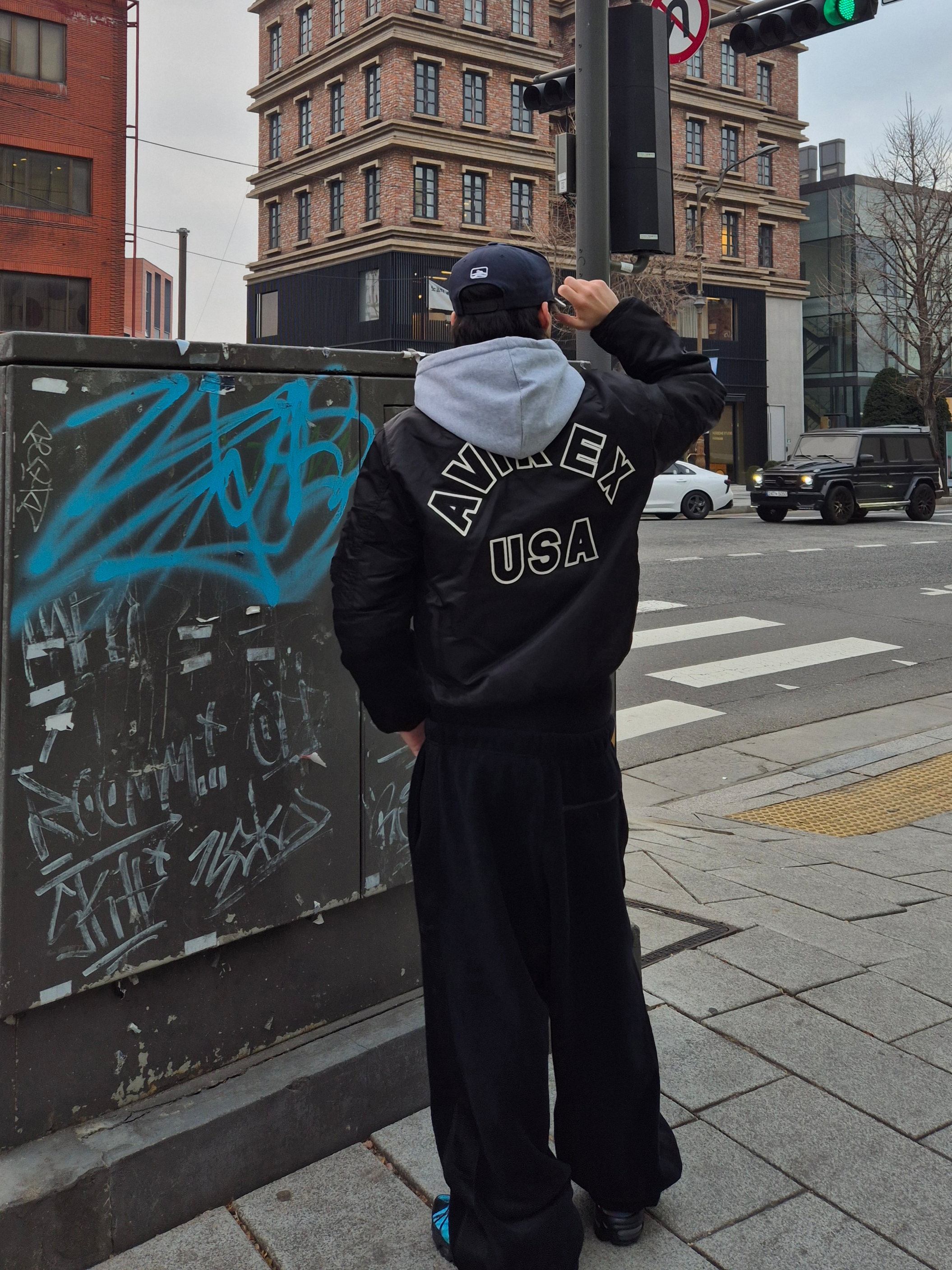 Nike x Skepta Air Max Tailwind 5 Chrome Blue, Uniqlo x Needles Fleece Wide Pants Black - KR 착용 스타일 - 5