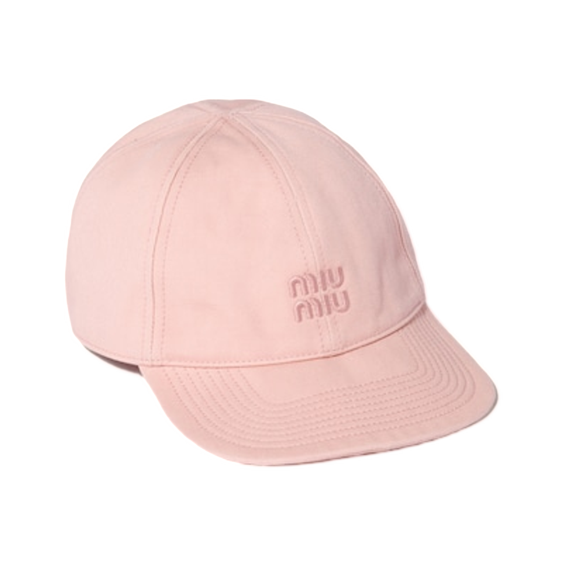 미우 미우 드릴 베이스볼 캡 파우더 핑크(Miu Miu Drill Baseball Cap Powder Pink) - 1