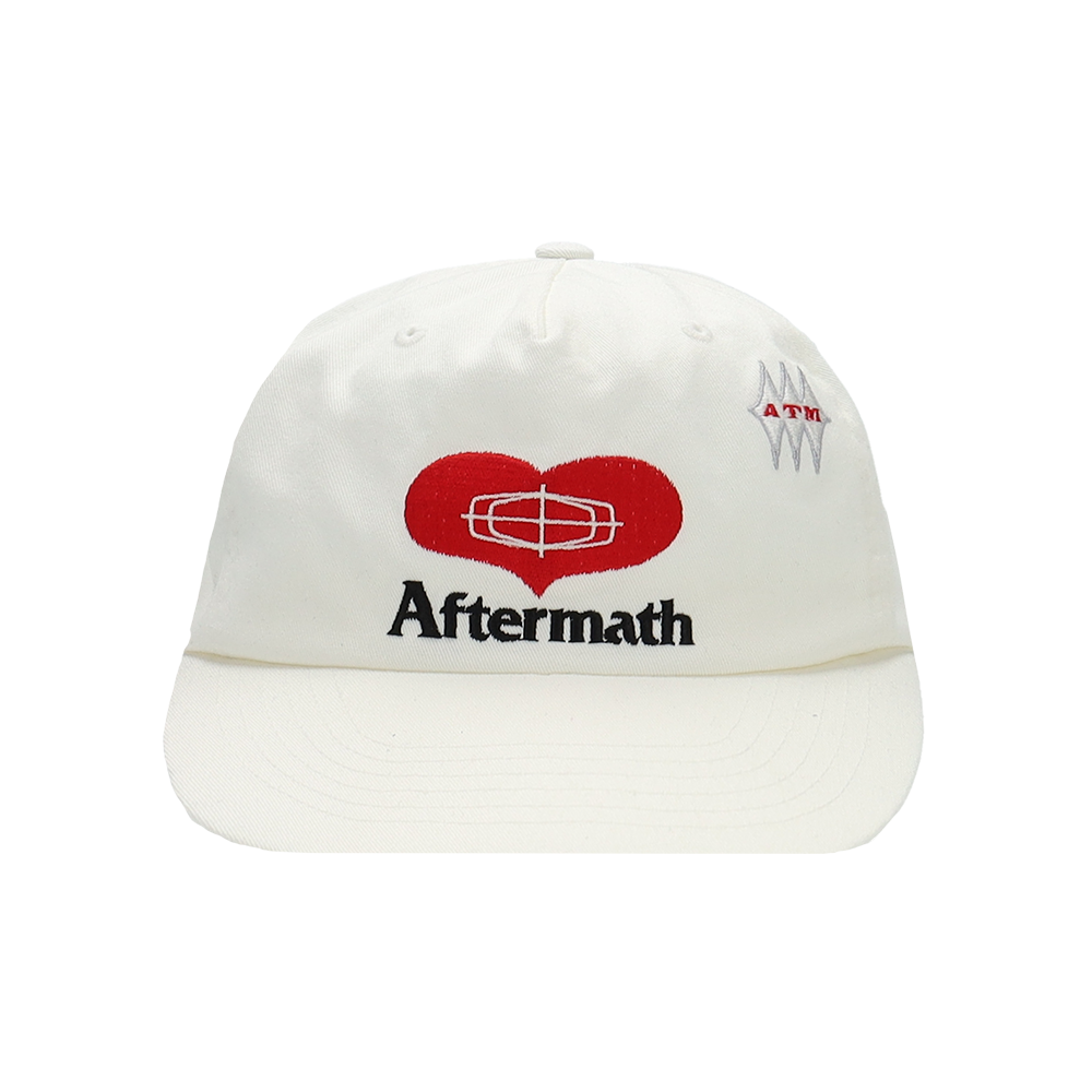 애프터매스 에이티엠 러브 5패널 볼 캡 오프 화이트