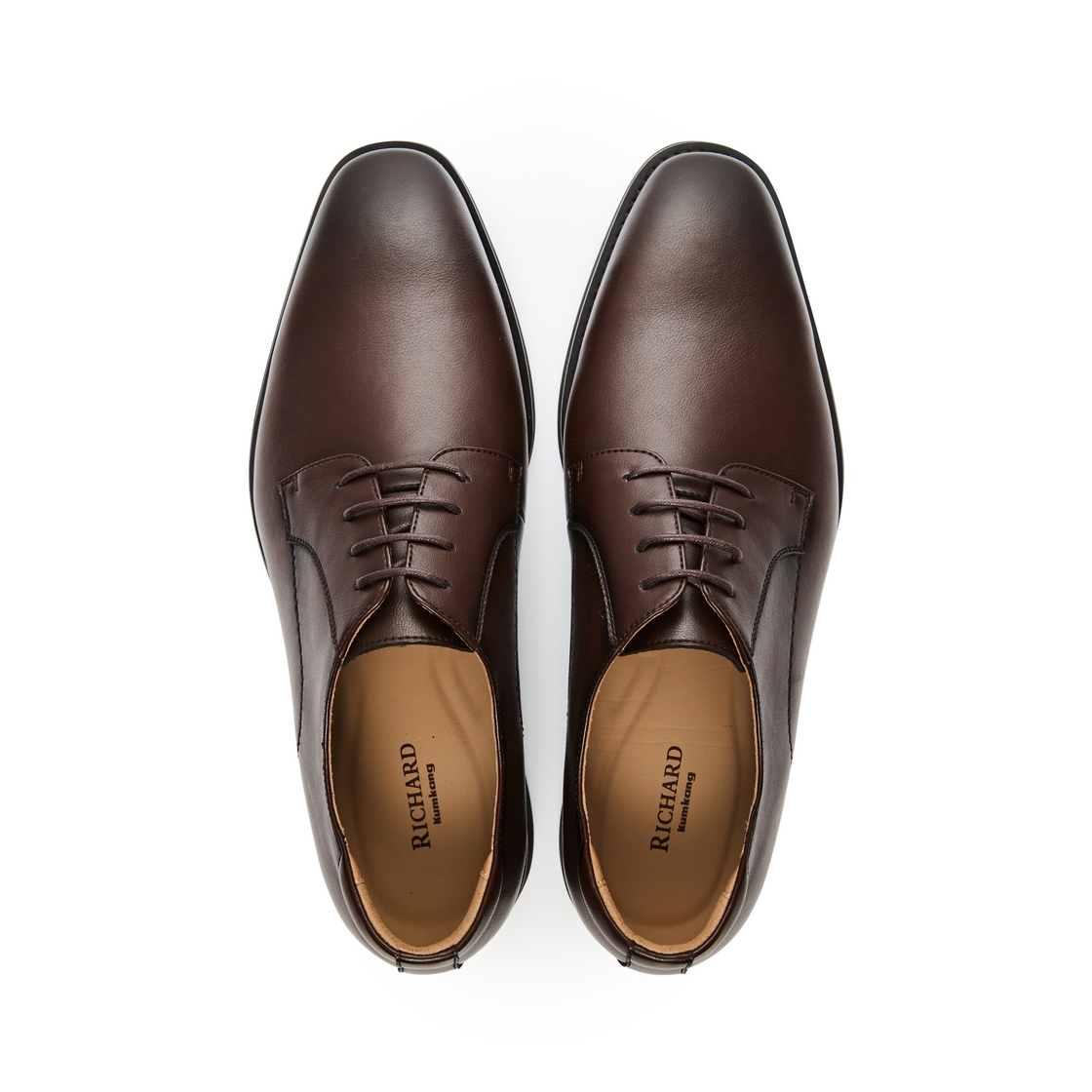리차드 남성 소가죽 정장화 브라운(Richard Men’s Cowhide Dress Shoes Brown) - 4