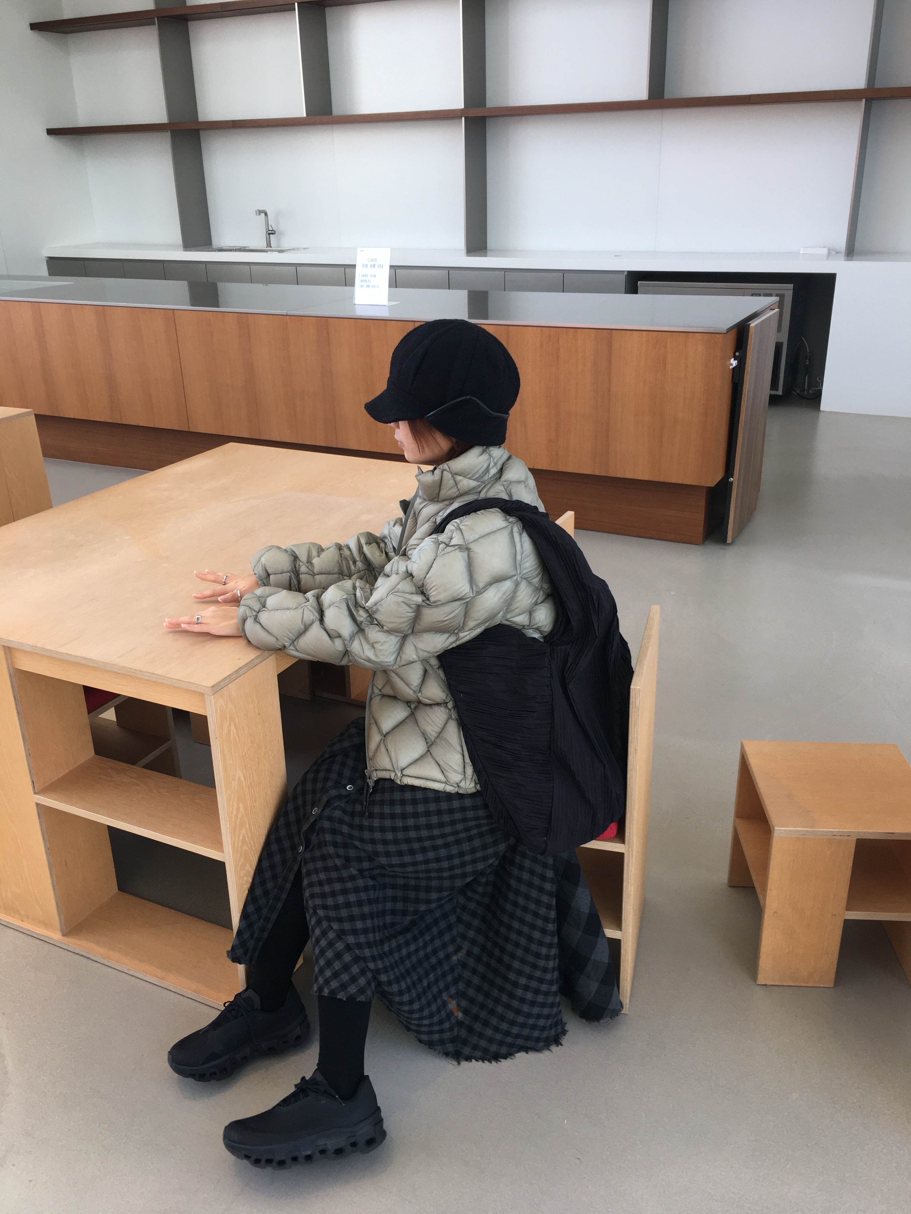 On Running x Post Archive Faction (Paf) Cloudmonster 2 Black Magnet, Roa Hiking Light Down Jacket Grey 착용 스타일