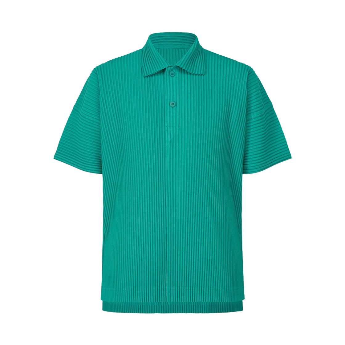HP56-JM123-69 Homme Plisse Issey Miyake MC May Shirt Peacock Green