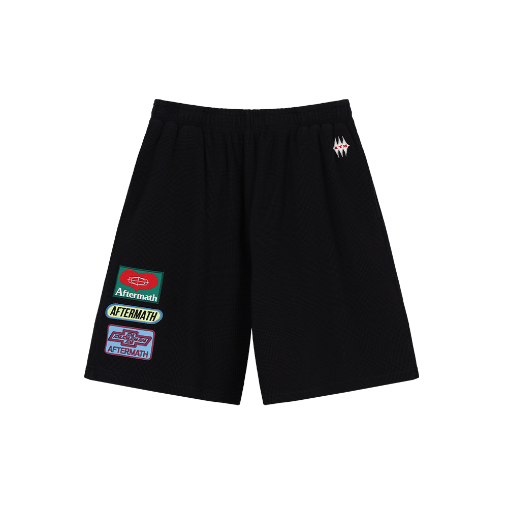 애프터매스 와플 쇼츠 블랙(Aftermath Waffle Shorts Black)