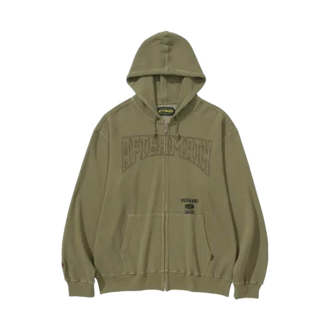 애프터매스 와플 집 후디 올리브(Aftermath Waffle Zip Hoodie Olive) - 1
