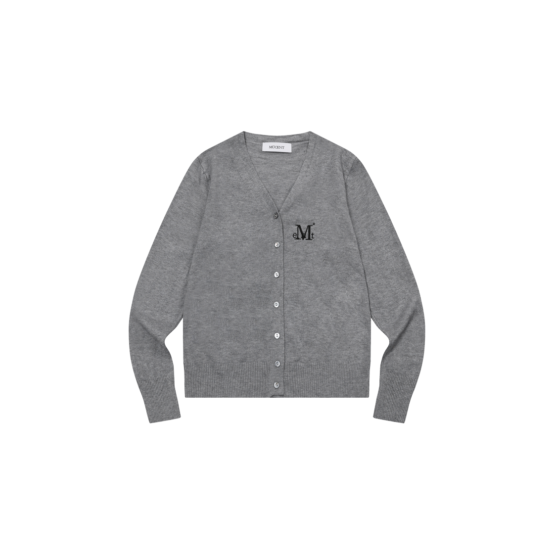 P0000BFP MUCENT Reitz Soft V-Neck Cardigan (3Color) Gray