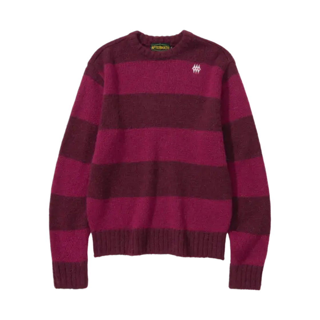 애프터매스 스트라이프 니트 레드