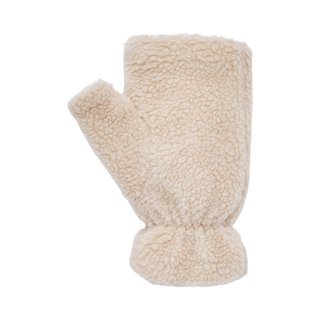 몽클레르 테디 핑거리스 글러브 라이트 베이지 - 25FW(Moncler Teddy Fingerless Gloves Light Beige - 25FW) - 2