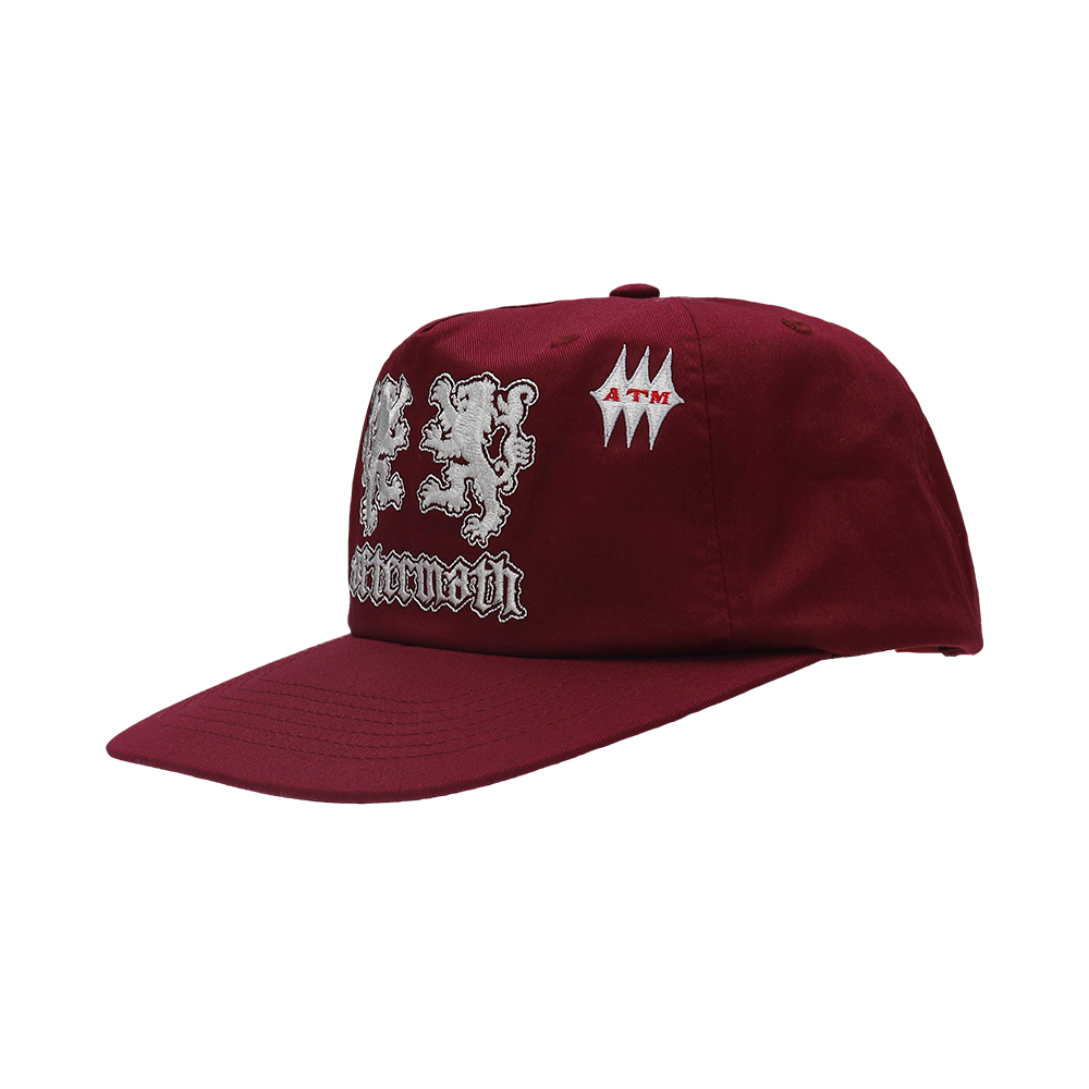 애프터매스 에이티엠 라이언 볼 캡 버건디(Aftermath Atm Lion Ball Cap Burgundy) - 3