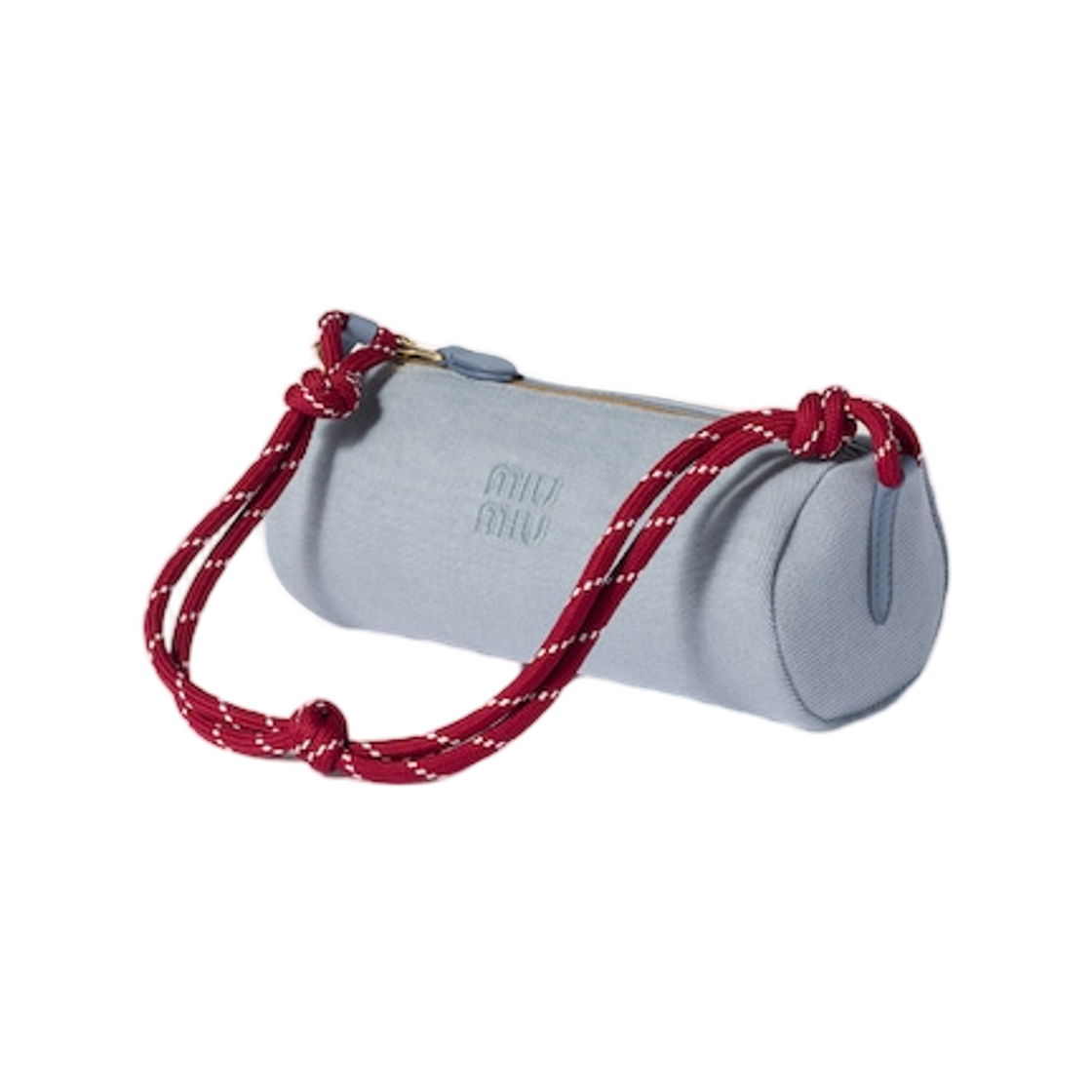 미우 미우 개버딘 파우치 아스트랄 블루 아마란스(Miu Miu Gabardine  Pouch Astral Blue Amaranth) - 2