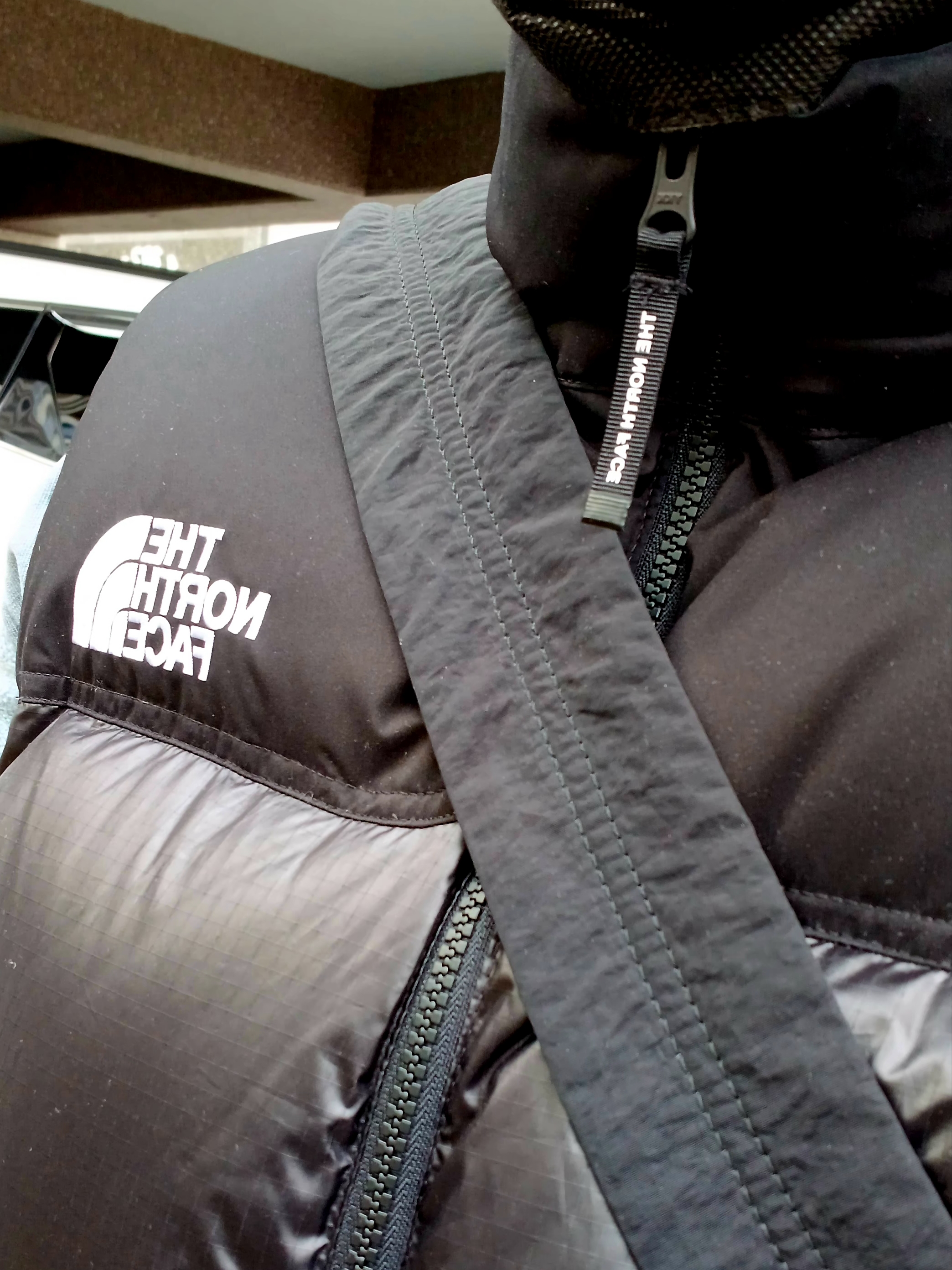 Supreme x The North Face Split 6-Panel Black - 24SS, The North Face White Label Novelty Nuptse Down Vest Black 착용 스타일 - 2