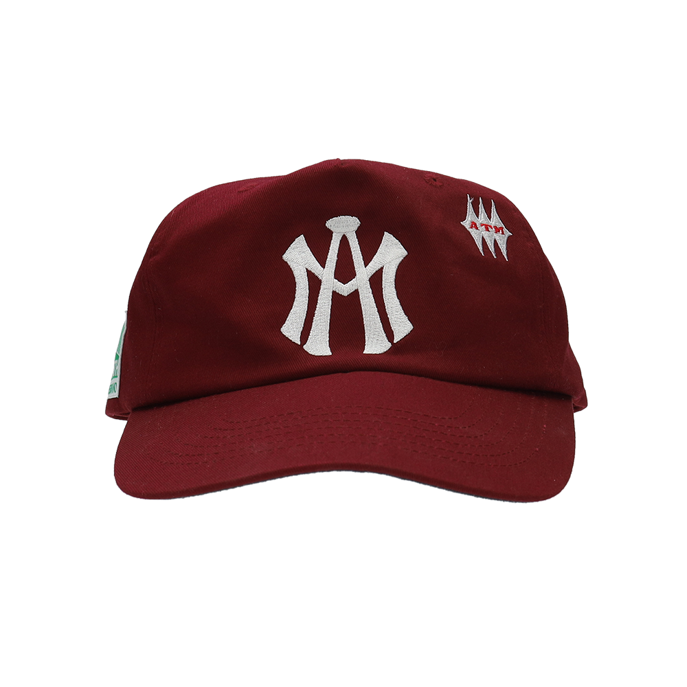 애프터매스 에이티엠 로고 볼 캡 버건디(Aftermath Atm Logo Ball Cap Burgundy)