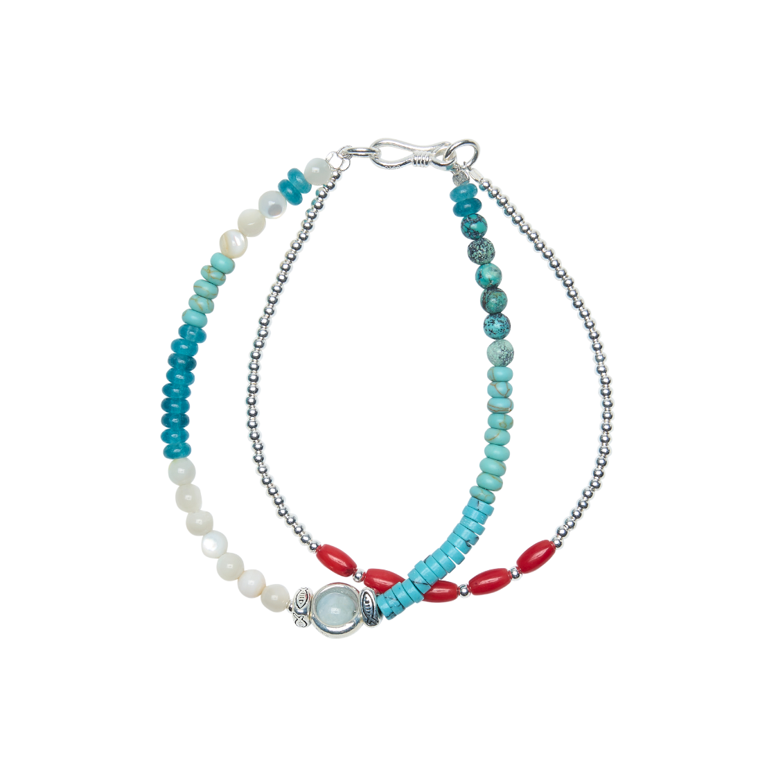 SS25ABR090AF Hongwoosung Quiet Loop Bracelet Aqua Fog