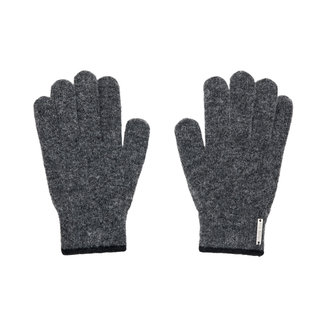 MK259OGV001MCH Matin Kim Boucle Knit Gloves Charcoal