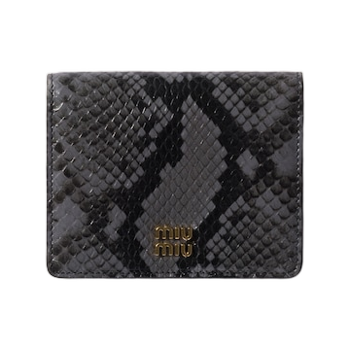 미우 미우 스몰 에어즈 레더 월렛 슬레이트 그레이(Miu Miu Small Ayers Leather Wallet Slate Gray)