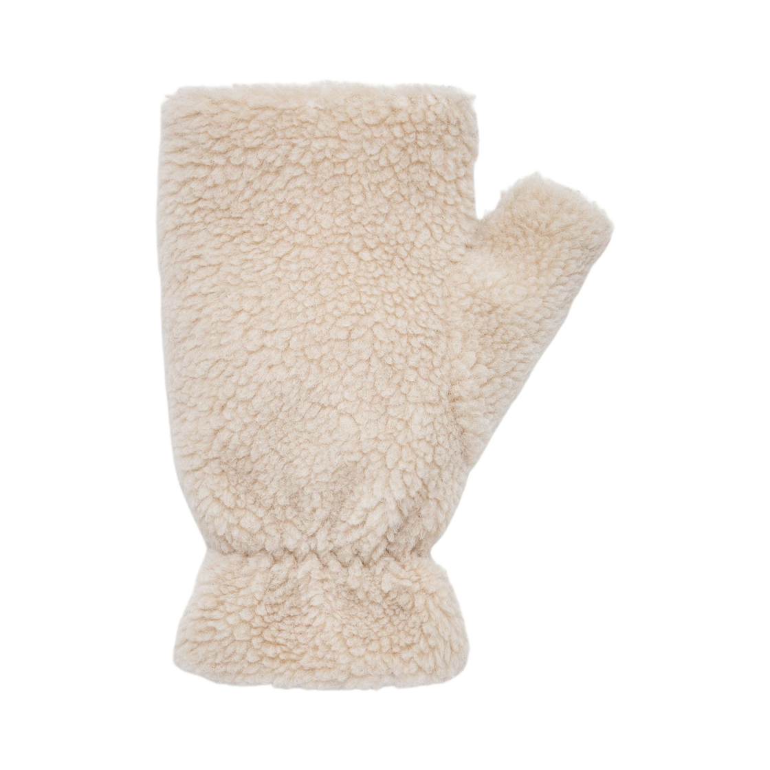 몽클레르 테디 핑거리스 글러브 라이트 베이지 - 25FW(Moncler Teddy Fingerless Gloves Light Beige - 25FW) - 1