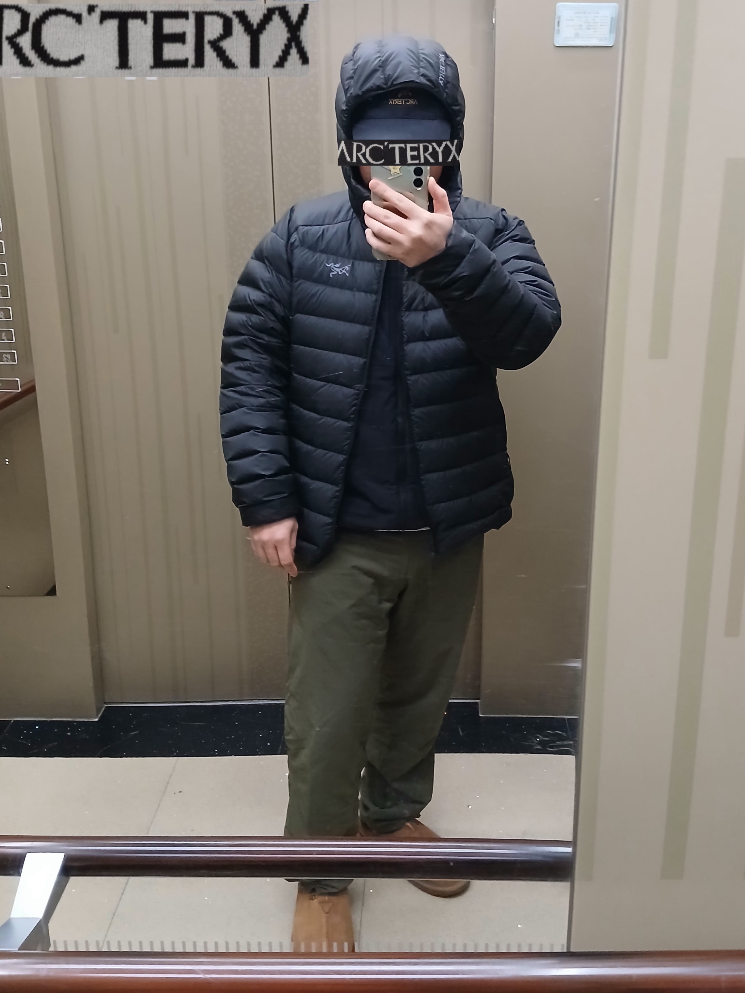 Arc'teryx Cerium Hoody Black, Arc'teryx Cerium Hoody Black 착용 스타일 - 2