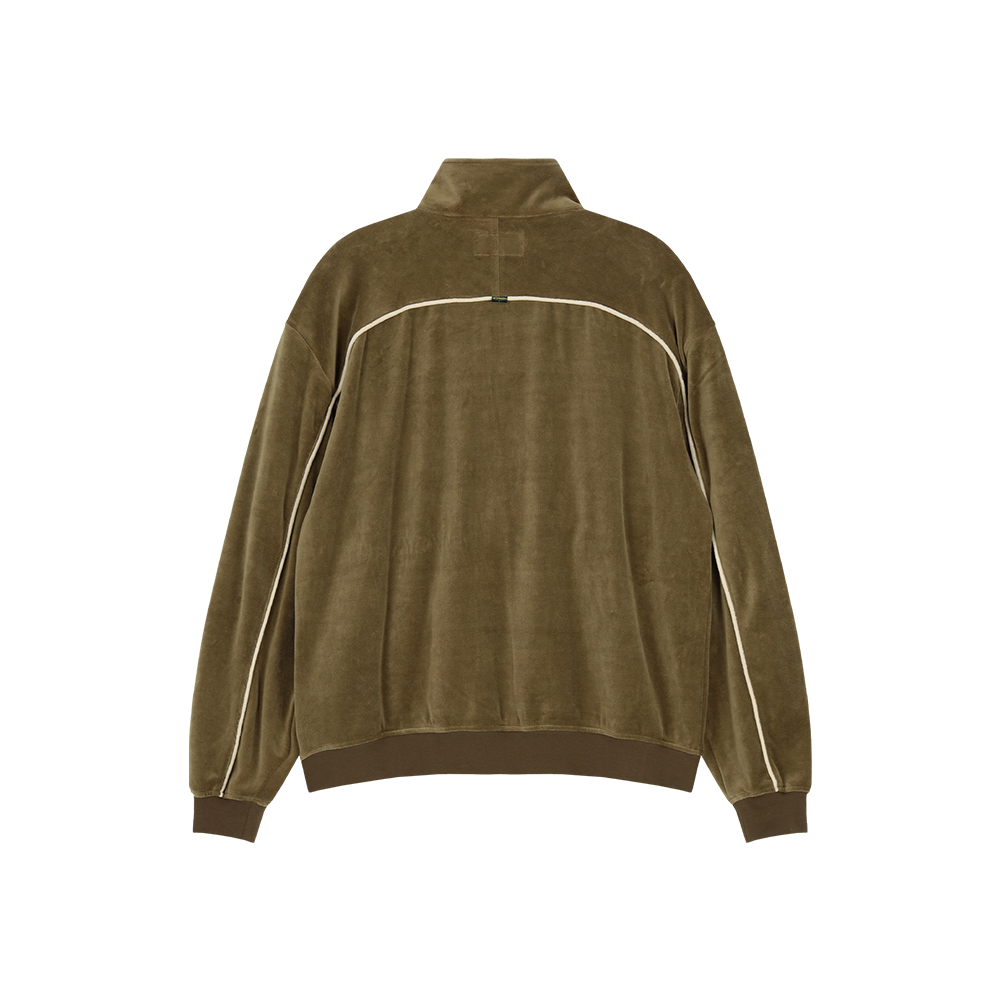 애프터매스 벨루어 트랙 자켓 올리브(Aftermath Velour Track Jacket Olive) - 3
