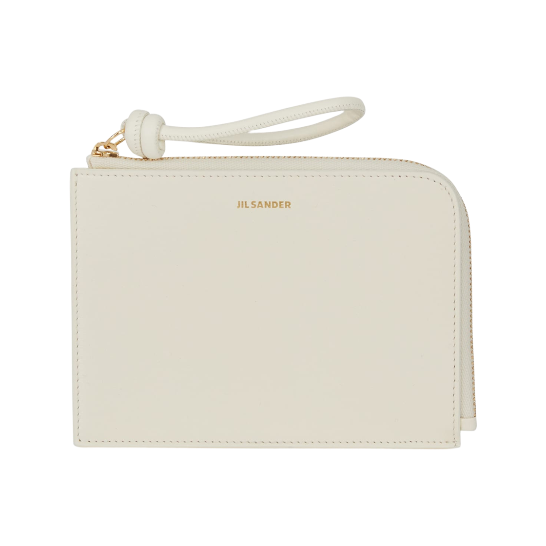 질 샌더 엠보스 로고 레더 엔벨로프 코인 퍼스 화이트(Jil Sander Embossed Logo Leather Envelope Coin Purse White)