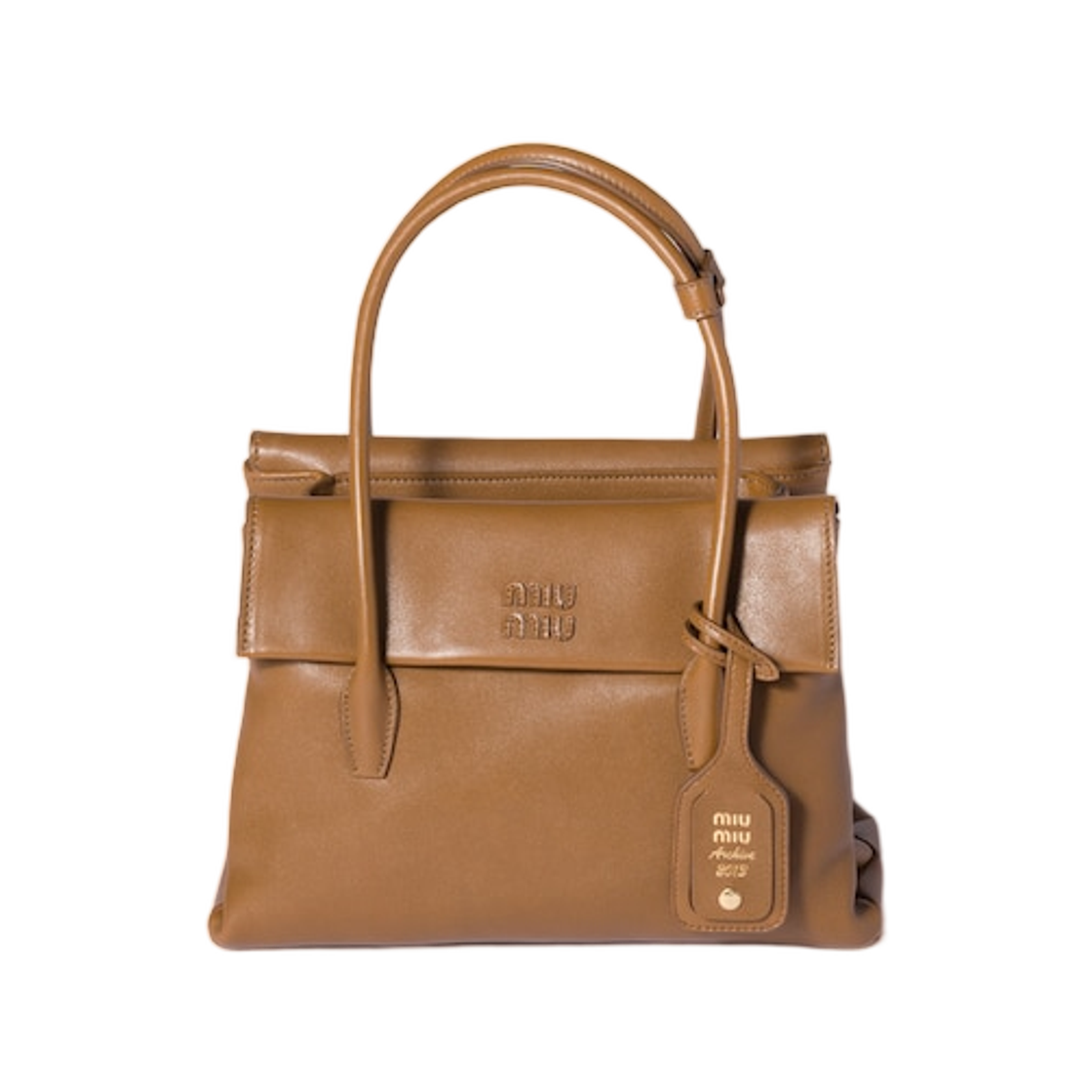 미우 미우 솔리테어 레더 백 우드(Miu Miu Solitaire Leather Bag Wood) - 1