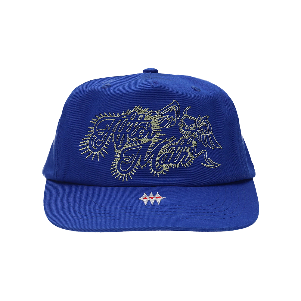 애프터매스 에이티엠 데빌 로고 볼 캡 블루(Aftermath Atm Devil Logo Ball Cap Blue)