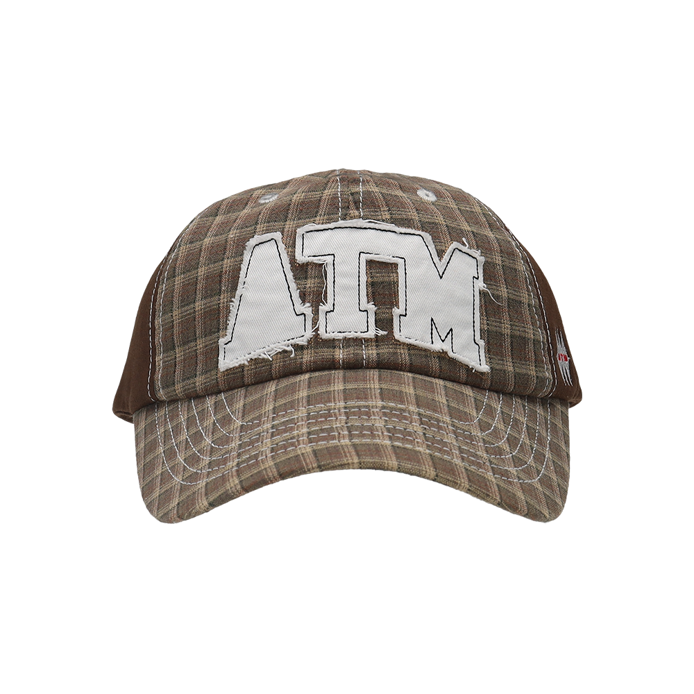 애프터매스 에이티엠 볼드 로고 볼 캡 브라운(Aftermath Atm Bold Logo Ball Cap Brown)